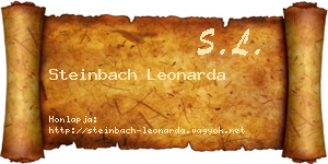 Steinbach Leonarda névjegykártya